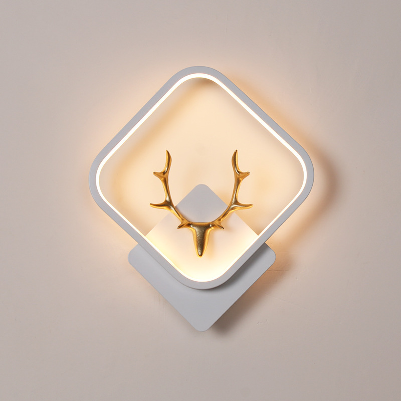 Internet Celebrity Wall Lamp LED Bedside Bedroom Modern Simple Creative Living Room Balcony Stairs Aisle Wall Nordic Lamps