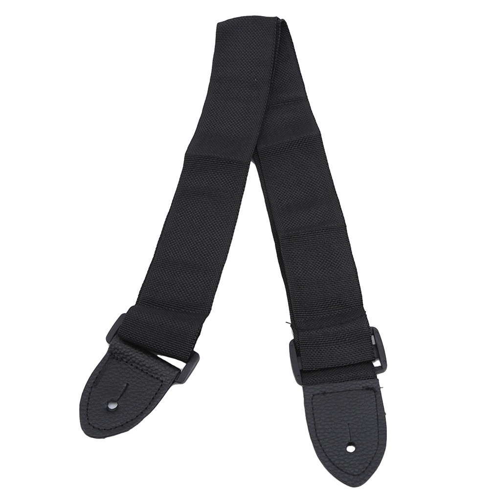 Black folk guitar strap guitar ukulele strap musical instrument accessories widened universal strap