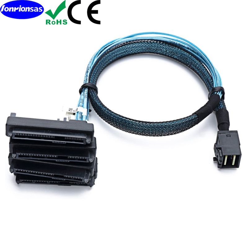 Mini sas SFF-8643 to 29pin SFF-8482 2 in 1ハードドライブ・サーバ・ケーブル|undefined