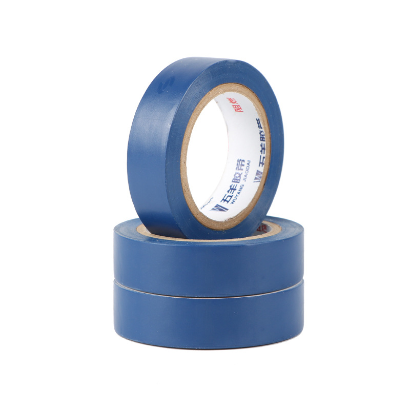 Factory wholesale PVC waterproof insulation electrical tape red black blue electrical adhesive high temperature flame retardant electrical tape