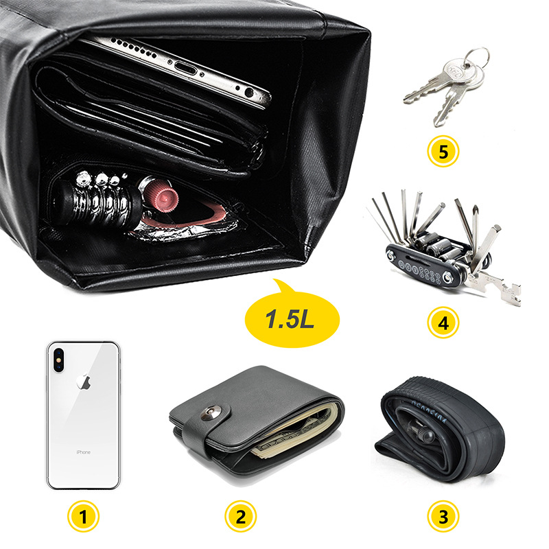 Rhino Walking Bicycle Tail Bag Full Waterproof Saddle Bag Riding Equipment 2.5L Saddle Bag Riding Bag Hot Selling