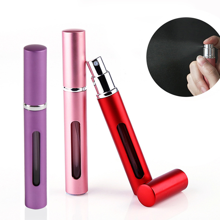 5ml glass perfume bottle cosmetic packaging spray empty bottle aluminum window spray bottle portable perfume bottle
