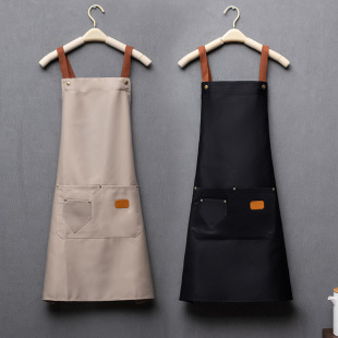 Advertising apron printed logo printing milk tea fruit milk tea shop nail art supermarket baking catering waterproof overalls