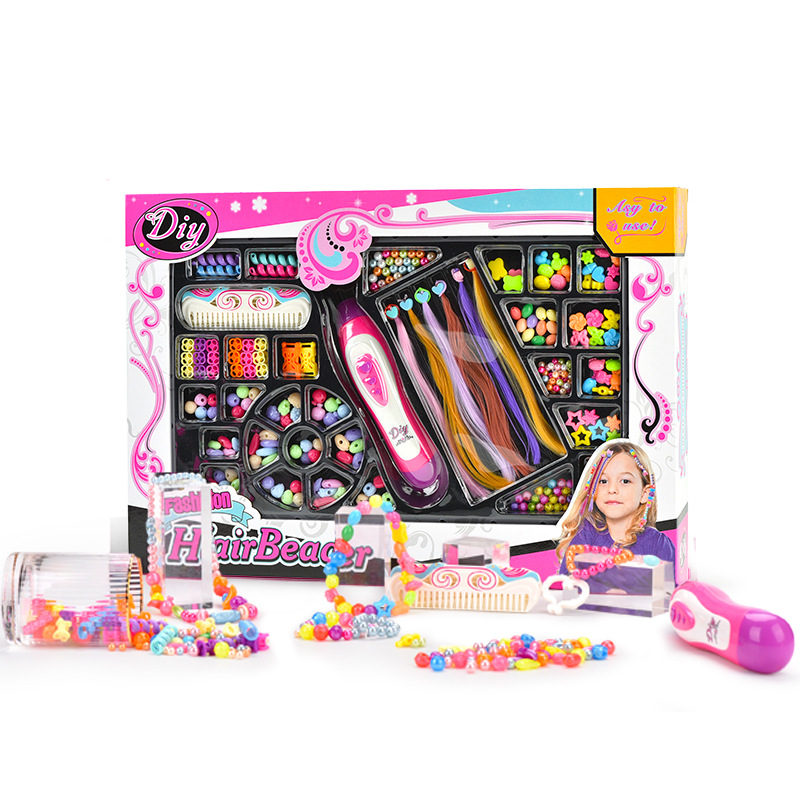 2024 Amazon cross-border new toy DIY beaded jewelry braid girl bracelet handmade puzzle