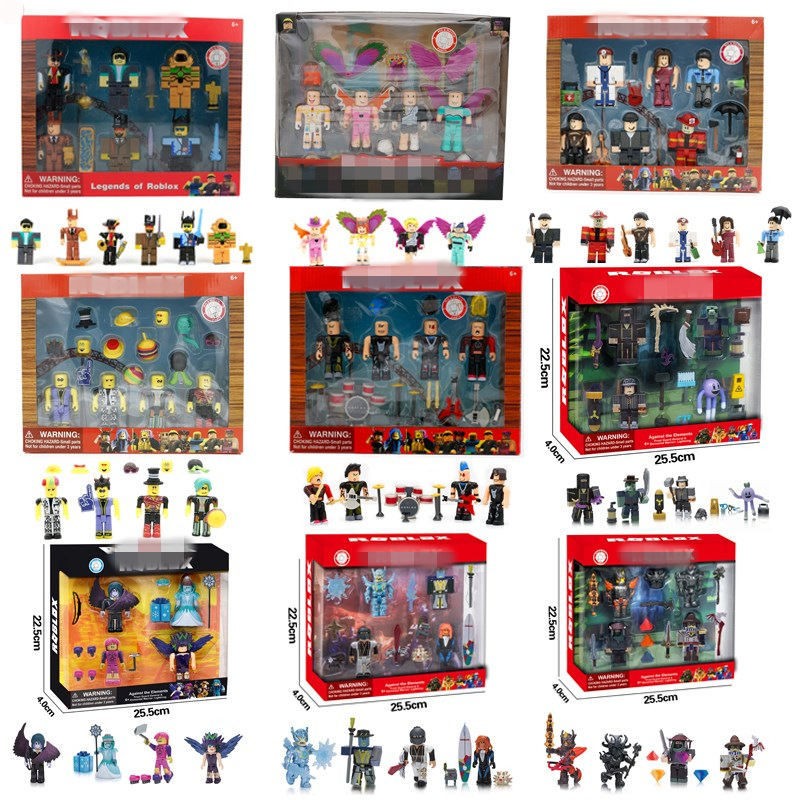 Cross-border Virtual World Full Series Roblox Building Blocks Doll 26 Handmade Animation Games with Accessories