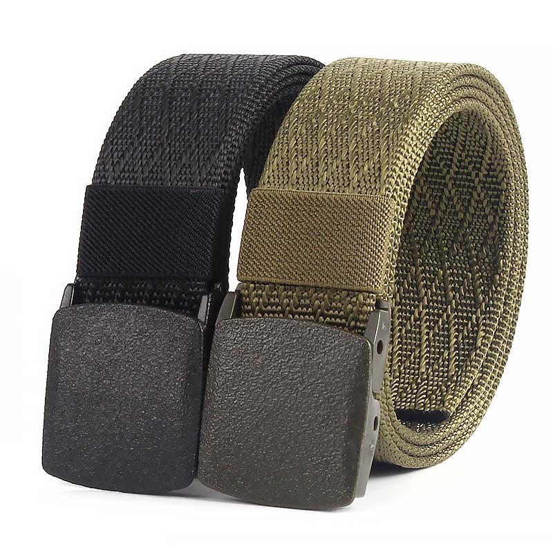 Men's new maze pattern outdoor training tactical belt nylon woven canvas casual all-match fashion belt