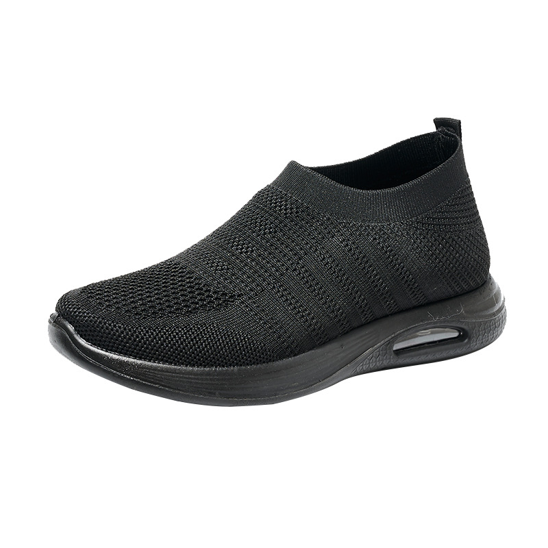 2023 Summer Sneakers All-match Mesh Breathable Casual Shoes Fashion Women's Shoes New Air Cushion Thick Sole Rocking Shoes
