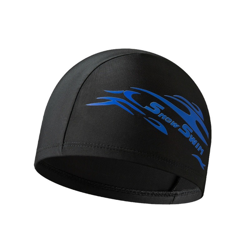 Genuine men's cheap cloth swimming cap hot spring spandex swimming cap high-grade swimming cap swimming pool hot spring postage wholesale