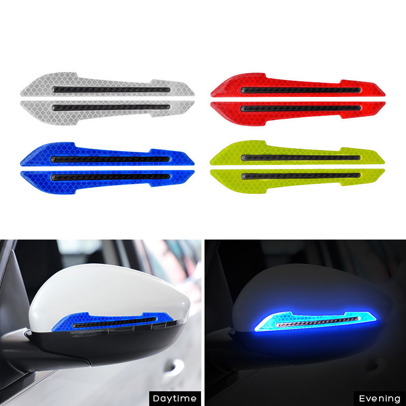 Car rearview mirror reflective sticker safety warning Car Rearview mirror reflective sticker paint anti-crack anti-scratch anti-collision strip adhesive