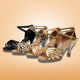 Latin dance shoes adult women's soft bottom high heel dancing shoes adult mid heel Latin dance shoes social dance shoes