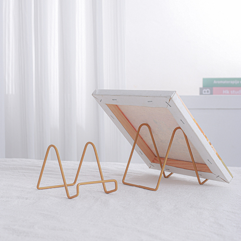 Creative wedding photo phase frame wrought iron stage horizontal and vertical universal phase frame office desktop decoration ornament rack