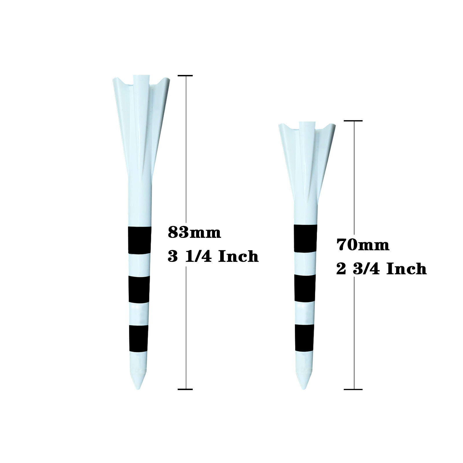 Cross border golf nail stripe printing golf tee five claw plastic ball nail plastic tee spot