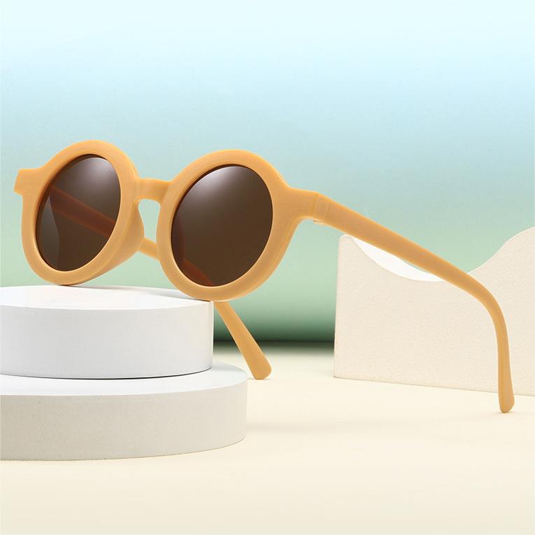 Ins Explosive Children's Sunglasses Wholesale Trendy Retro Baby Korean Style Boys and Girls Sunglasses in stock Cat excrement Cafe