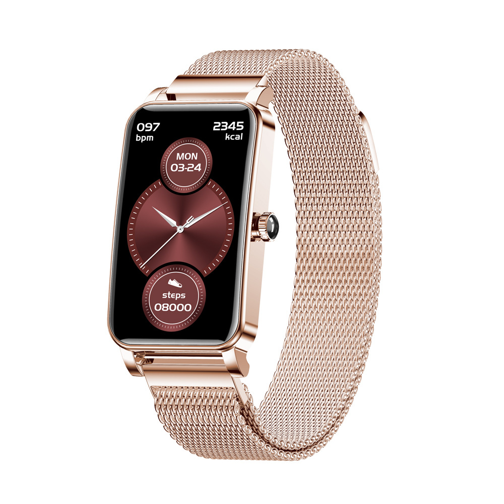 2024 new ZX19 ladies smart bracelet watch heart rate physiological period reminder multi-sport mode dial download