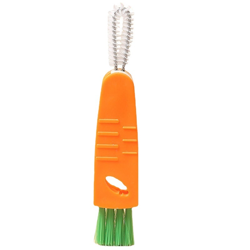 Multifunctional cup cover brush cleaner cup brush artifact thermos carrot three-in-one gap cleaning brush milk bottle brush
