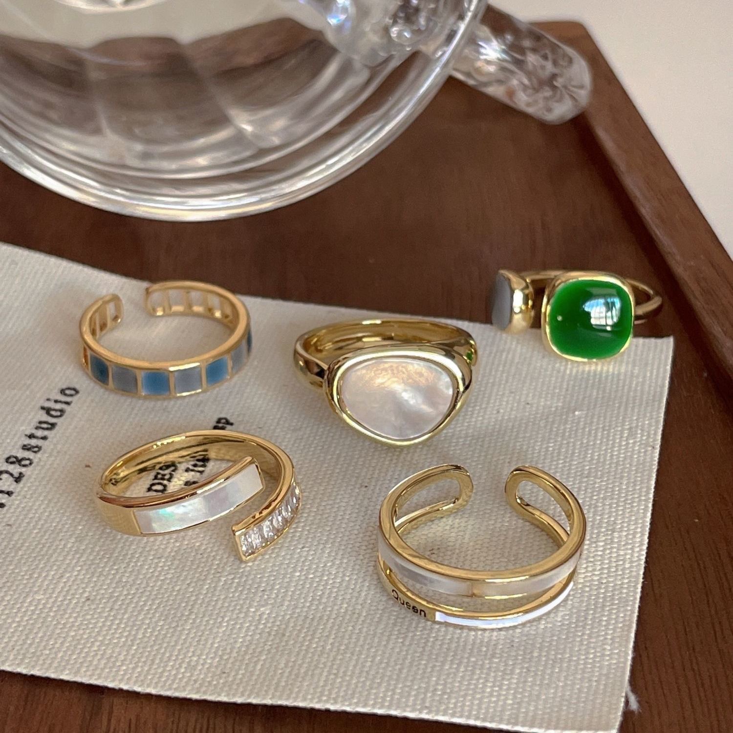 Emerald Design Sense Ring naiste tipptasemel Sense moodne seksikülm stiil niši avamisega sõrmesõrmus_voghion.com