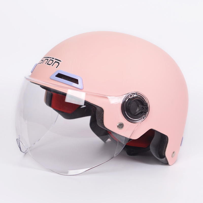 新型夏男女電気自動車ヘルメットファッション半ヘルメット多色軽帽電気自動車3c認証ヘルメット|undefined