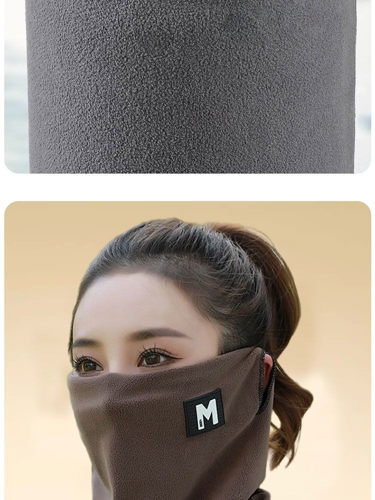 Autumn and Winter mask men and women thickened extra large riding neck neck protection windproof cold-proof Korean style cold-proof mask Scarf mask_voghion.com