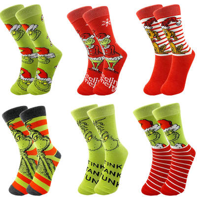 Cross-border Christmas Creative Socks Cartoon Grimmick Spot Knitted Socks Men's and Women's Personalized Couple Trendy Socks