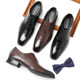 Oxford Shoes Japanese Dress Shoes Men's Business Work Shoes Amazon Explosions British Four Seasons Wedding Shoes Large Size 4546