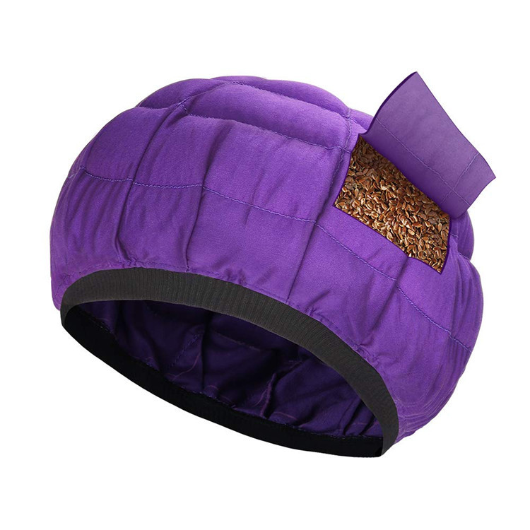 Cross-border Flaxseed Deep Care Cap Microwave Heating Oil Baking Cap Uncharged Hair Nourishing Cap
