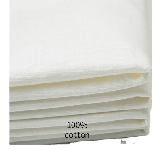 Heavy Xinjiang Combed Pure Cotton Bag Collar Edge Pure White Short-sleeved T-shirt Men's and Women's Summer Loose Large Size Round Neck T-shirt Casual
