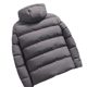 AliExpress cross-border autumn and winter cotton-padded coat men's hooded thickened cotton-padded coat solid color plus size men's casual cotton-padded jacket