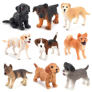 Cross-border simulation dog model solid static ornaments hand-made golden retriever puppy Labrador retriever Shiba Inu
