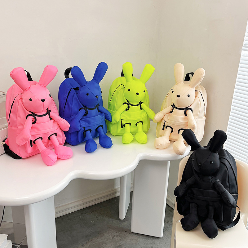 ins cross-border doll cute doll backpack new Korean style casual backpack Grade 1-6 primary school student schoolbag female
