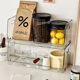 Desktop Transparent Mug Tea Cup Finishing Storage Box Stacked Coffee Snack Finishing Skin Care Shelf