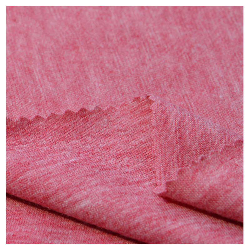 Colored Cotton Bracket Sweat Fabric Magic Color Rayon T-shirt Fabric TR Rayon Fabric Polyester Cotton Knitted Fabric Double Color Sweat Fabric