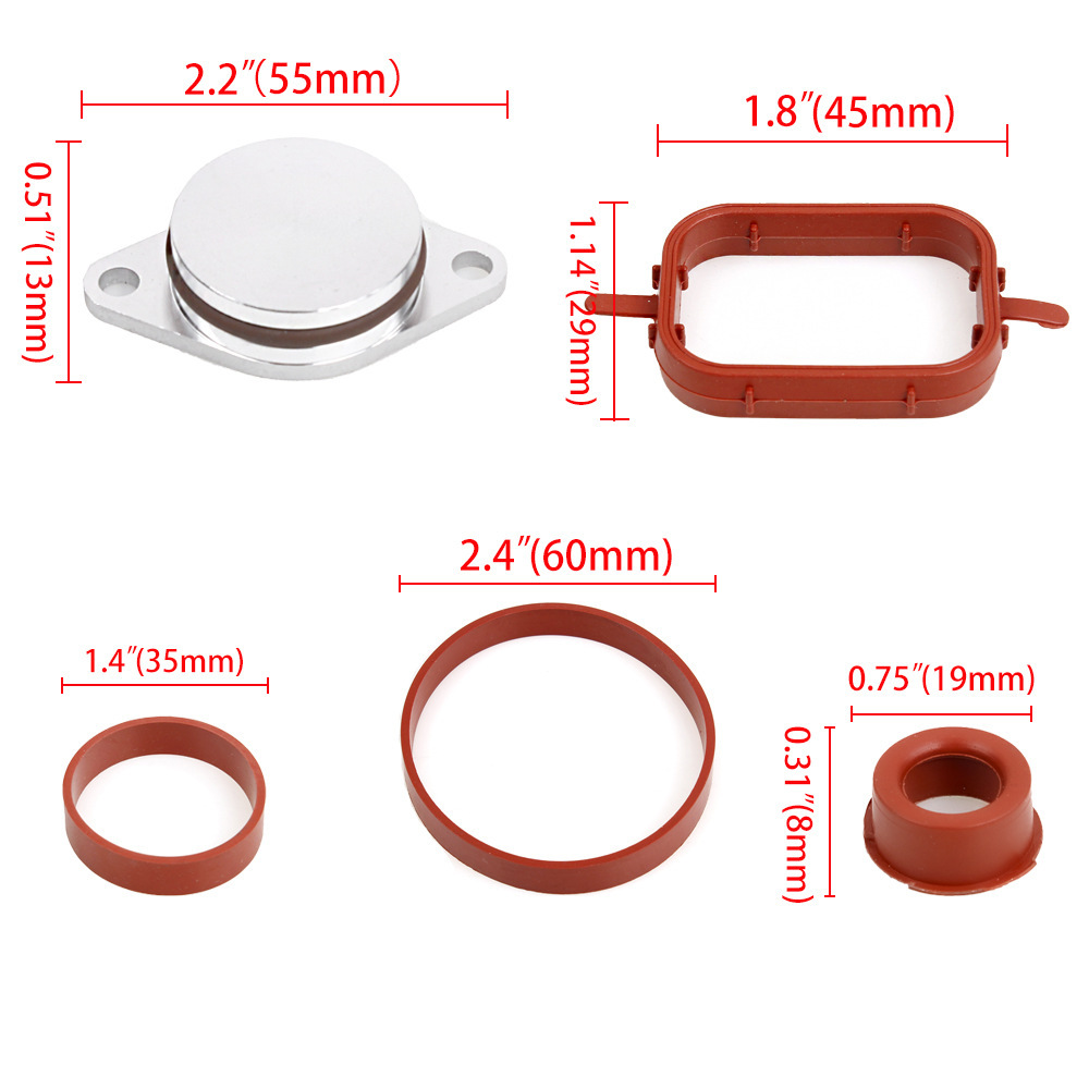 Suitable for BMW 35 series diesel engine vortex swirl flap deletion repair kit profiled ring 33mm flap 22mm