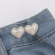 White glass heart
