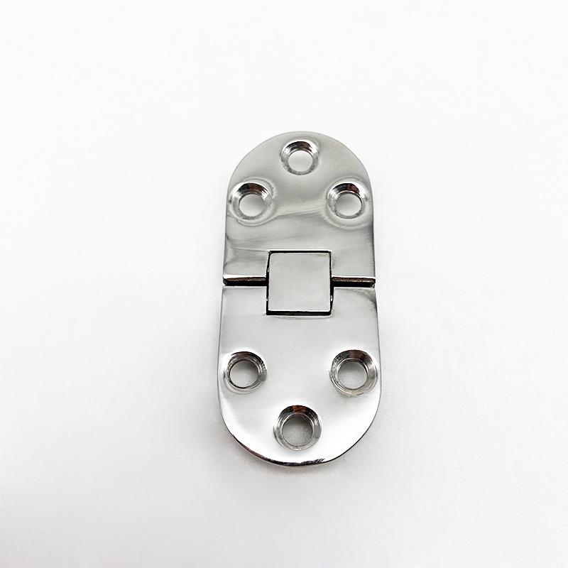 Stainless steel 316 one-piece hinge 66 * 30mm casting Oval loose-leaf folding flap hinge semicircle hinge