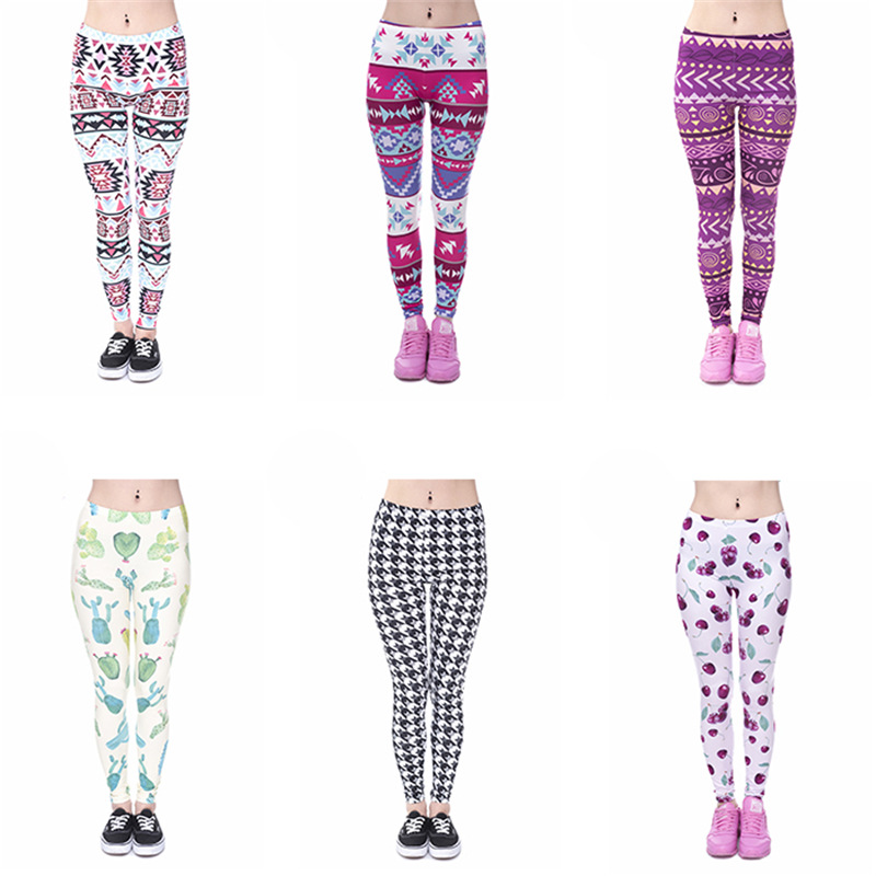 Mandala Pattern Stripe Printed Ankle-length Pants High Waist Sports Yoga Large Size leggings Women's leggings Foreign Trade