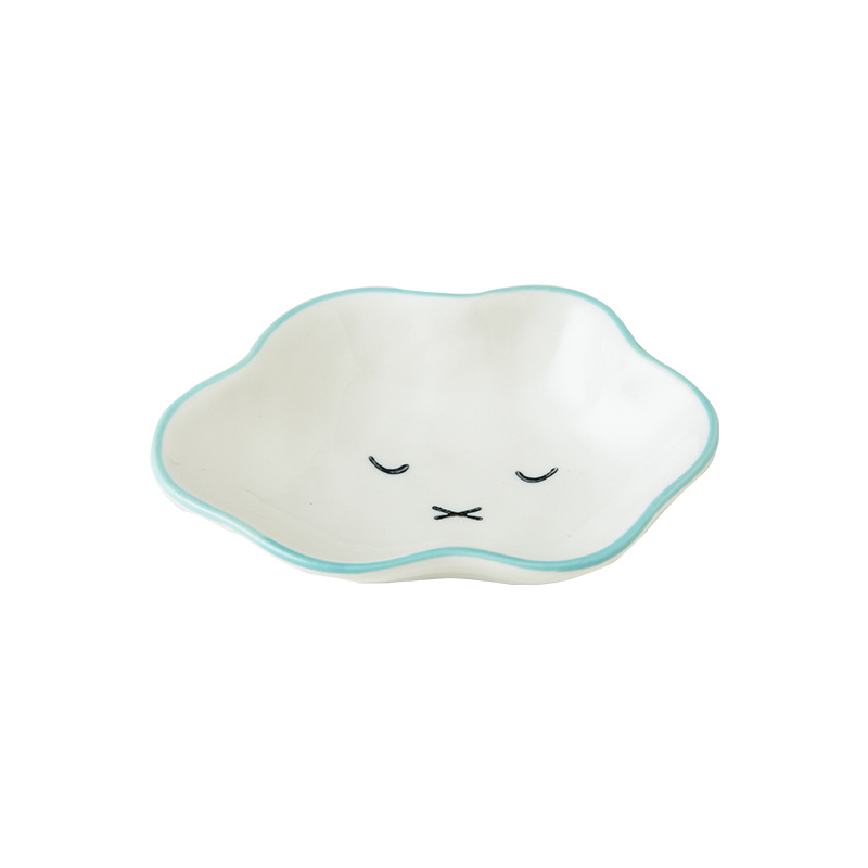 Cute ins fengyunduo flavor dish cute creative shape dish household seasoning sauce soy sauce ceramic small dish