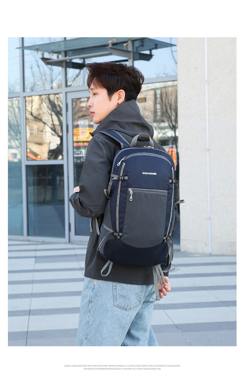 Nuova borsa pieghevole transfrontaliera Borsa da alpinismo leggera multifunzionale per esterni Zaino pieghevole da viaggio Zaino da giorno antispruzzo_voghion.com