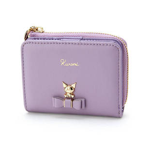 Factory new PU ladies casual short 2 fold wallet MLD dog kulomi shape zipper card wallet