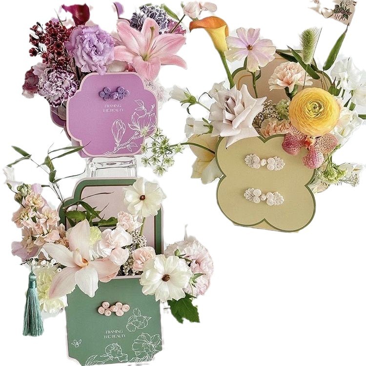 Mother's Day New Chinese Creative New Chinese Hand Box Flower Packaging Gift Box