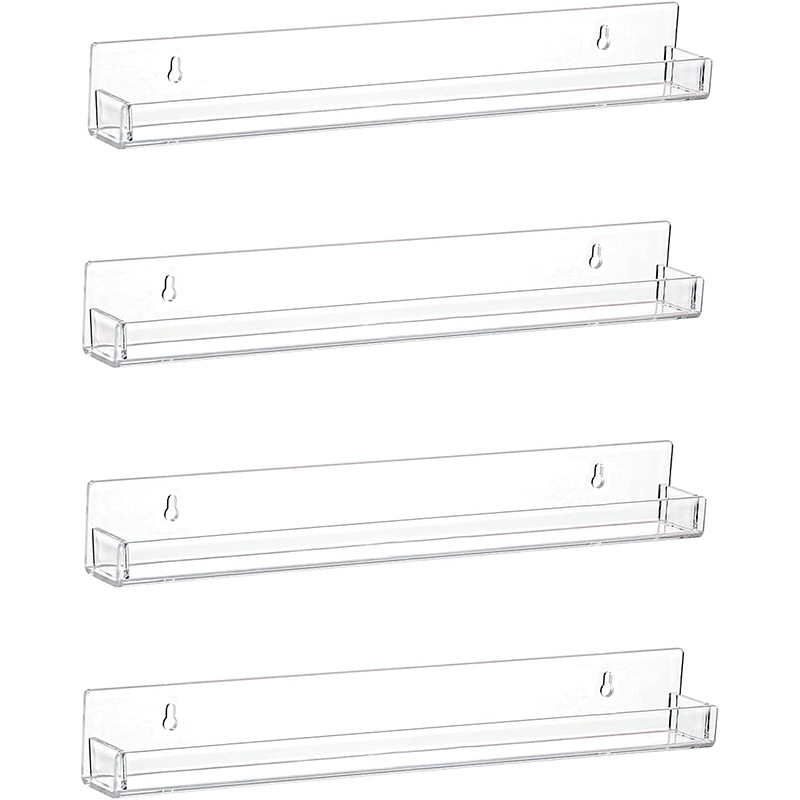 Cross-border hot sale acrylic wall-mounted bookshelf book easel paint paint nail polish sports card storage display stand