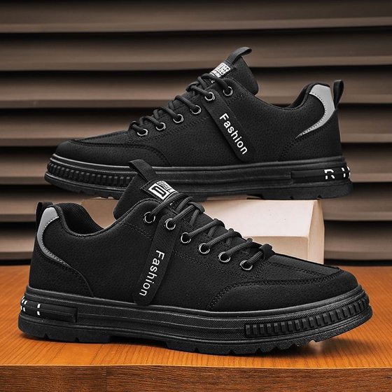 Spring Men's Shoes New breathable labor protection shoes men's construction site fashionable all-match non-slip Sports Board shoes daddy shoes