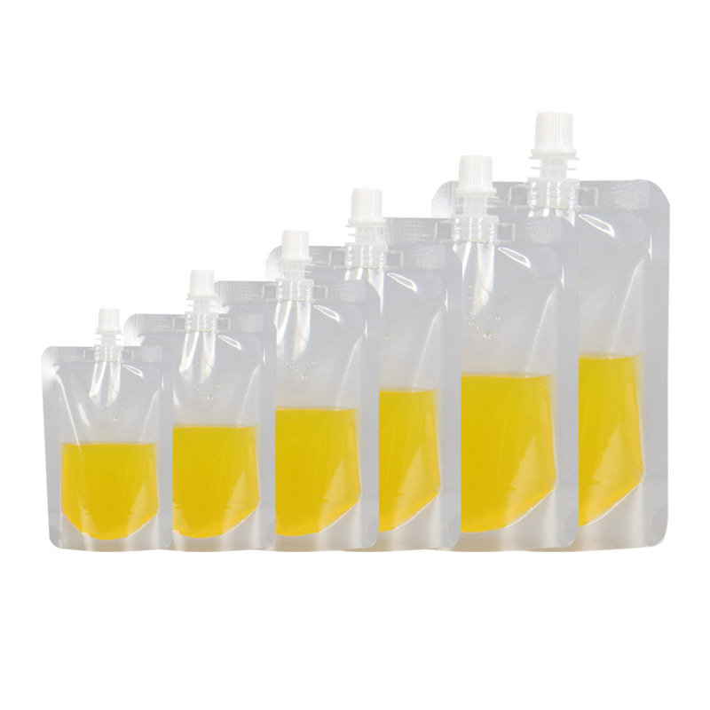 Suction nozzle bag transparent beer bag Chinese medicine bag liquid bag soybean milk bag disposable beverage bag yogurt self-supporting sub-bag