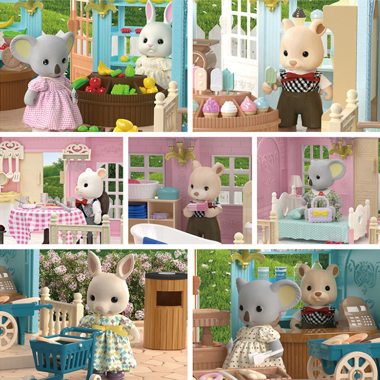 Chong Meng Koala Diary Original Doll Doll Rabbit Bear Doll Town Matching Play House Children's Toys