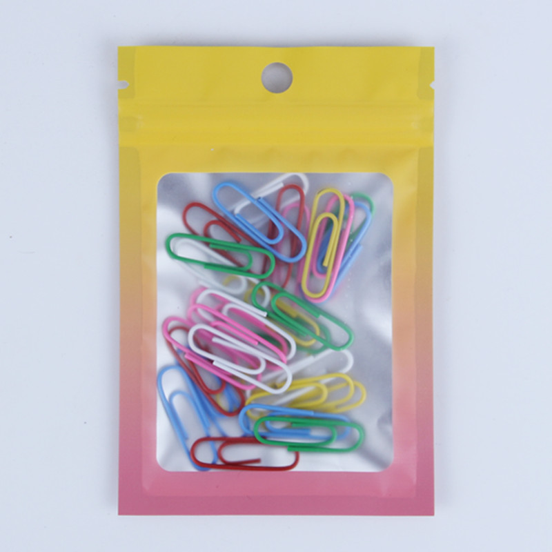 Color gradient dumb aluminum window bone bag jewelry gift self-sealing bag mobile phone case digital electronic products packaging bag