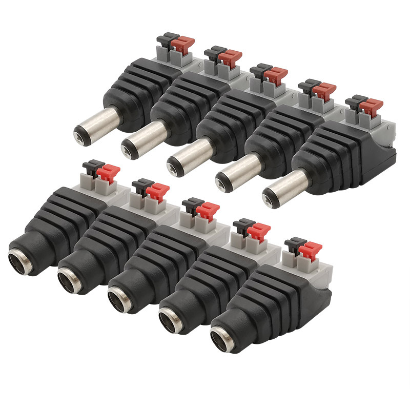 Monitor connector DC male/female Monitor 12V power connector Weldless power female adapter plug