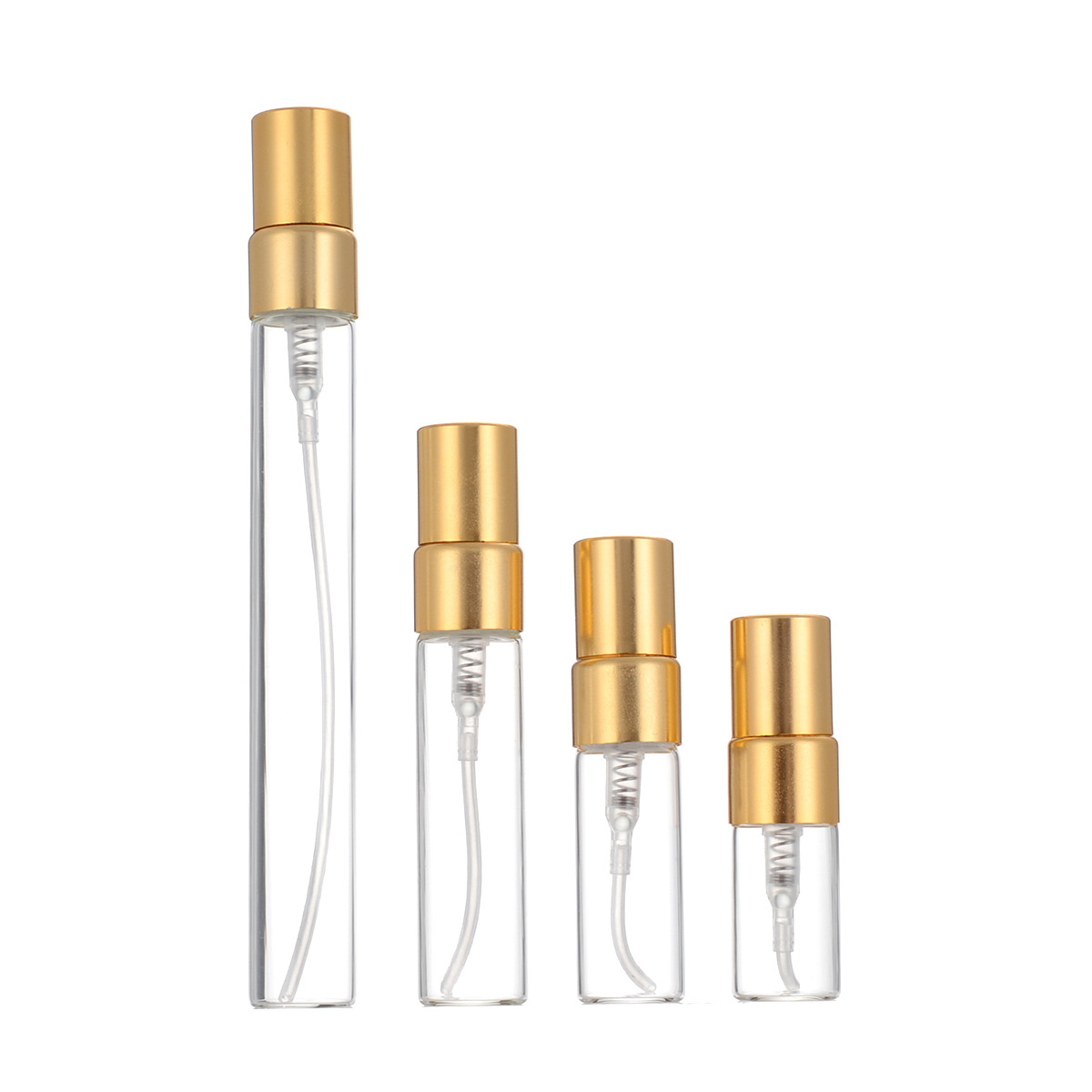 Оптовая продажа 2/3/5/10ML парфюмерные бутылки небольшой образец пустые бутылки портативный прозрачное стекло мелкий спрей