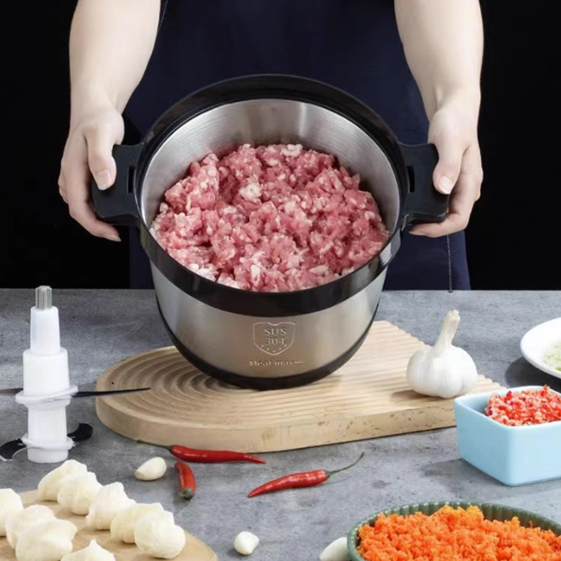 Cooking machine ground minced meat stirring cooking machine garlic minced meat large capacity stirring ice breaking and vegetable cutting cooking machine