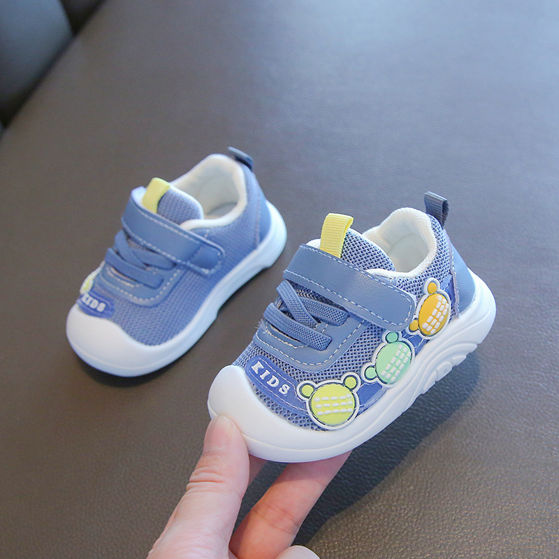 2023 Spring and Autumn Baby Baby Shoes Soft Sole Toddler Shoes Sneakers Fit Shoes Men's and Women's Children's Shoes Casual Mesh Shoes