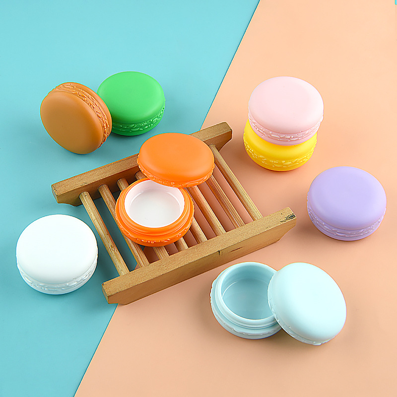 5ml10g cream box color Macaron sub-packaged jar lip eye mask emulsion small sample plastic empty bottle packaging material