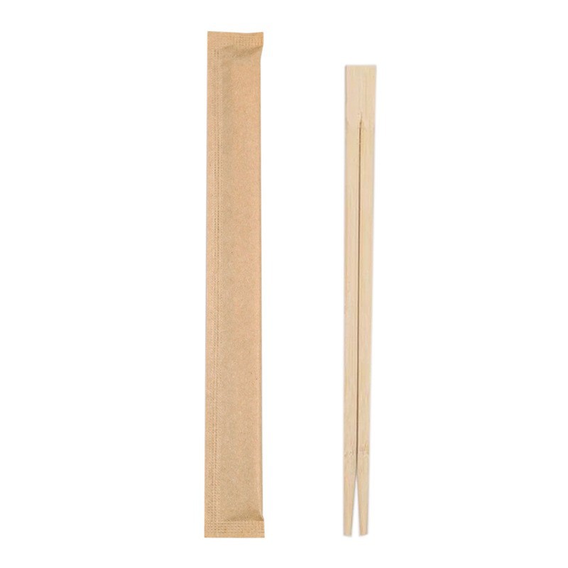 Disposable Kraft paper chopsticks four-piece set takeaway packaging tableware four-in-one light food fork spoon activity combination suit